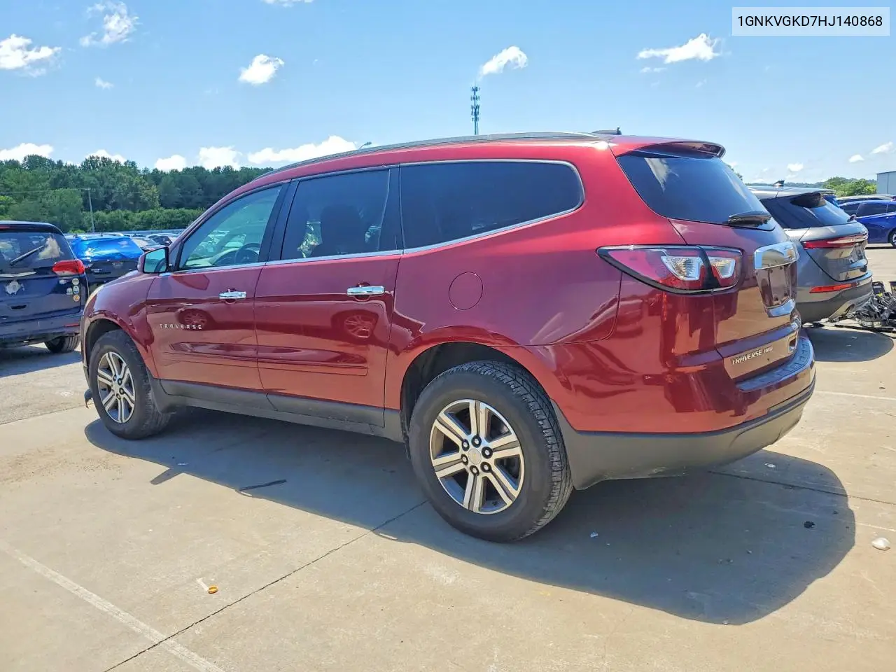 2017 Chevrolet Traverse Lt VIN: 1GNKVGKD7HJ140868 Lot: 60558296