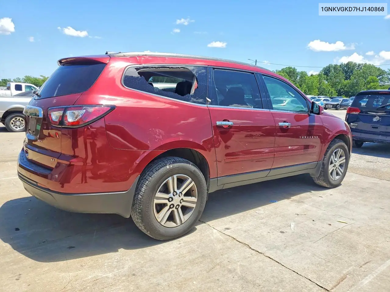 2017 Chevrolet Traverse Lt VIN: 1GNKVGKD7HJ140868 Lot: 60558296