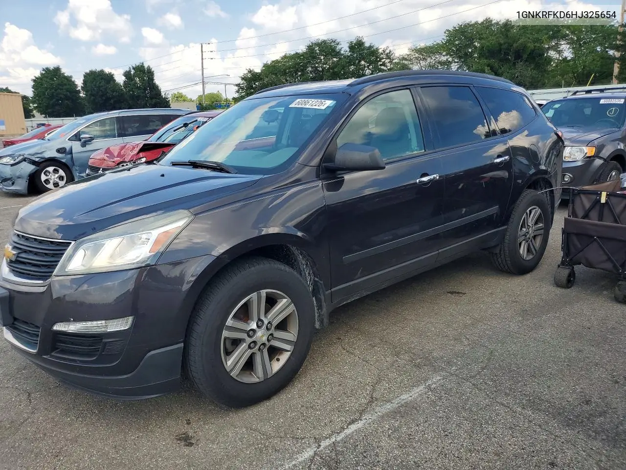 2017 Chevrolet Traverse Ls VIN: 1GNKRFKD6HJ325654 Lot: 60861226