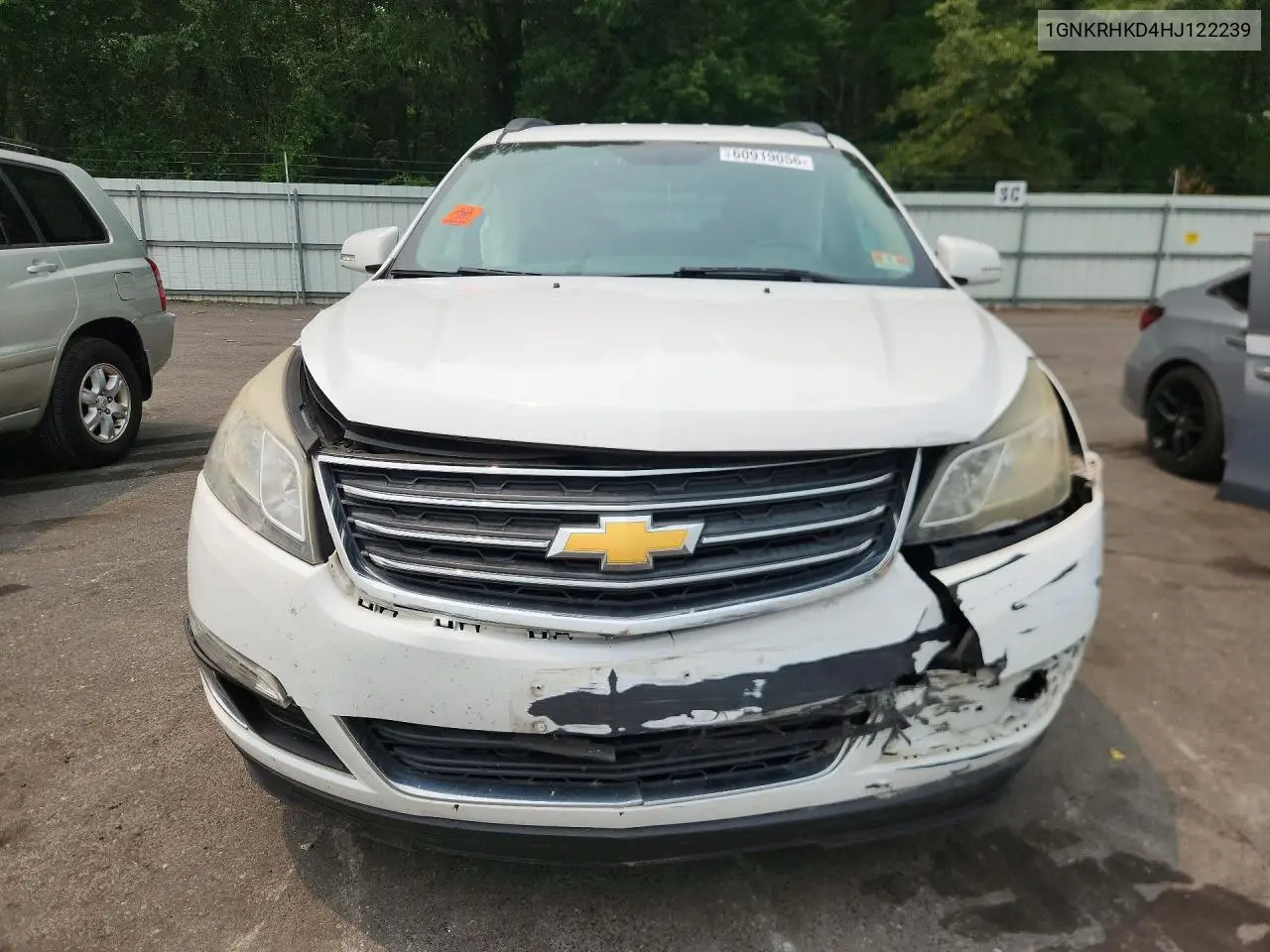 2017 Chevrolet Traverse Lt VIN: 1GNKRHKD4HJ122239 Lot: 60919056