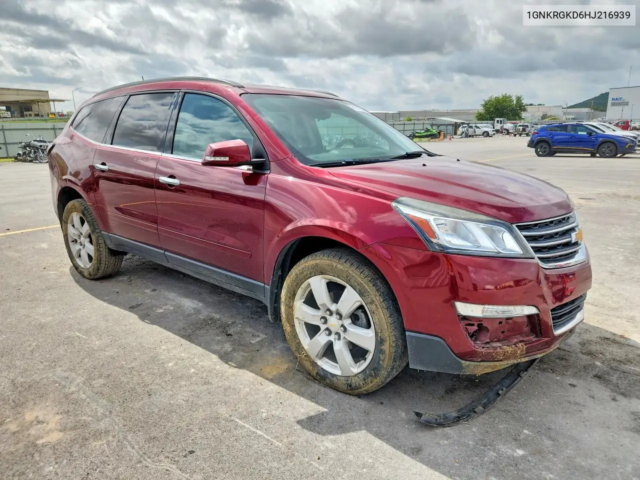 2017 Chevrolet Traverse Lt VIN: 1GNKRGKD6HJ216939 Lot: 61743756