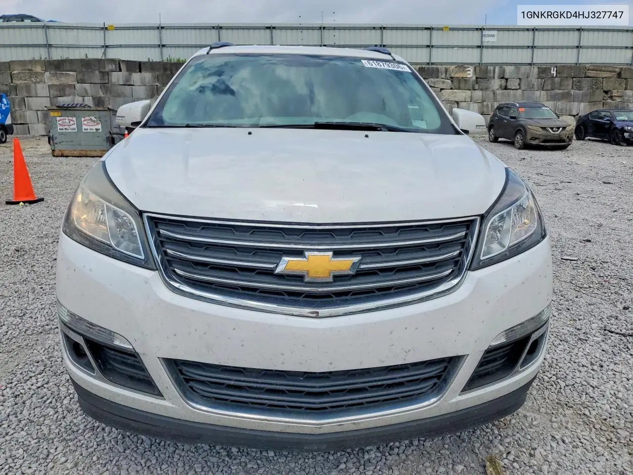 2017 Chevrolet Traverse Lt VIN: 1GNKRGKD4HJ327747 Lot: 61879306