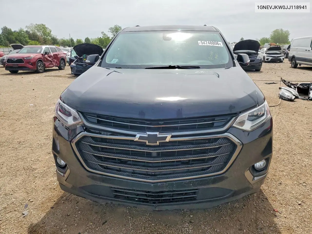 2018 Chevrolet Traverse Premier VIN: 1GNEVJKW0JJ118941 Lot: 54748806