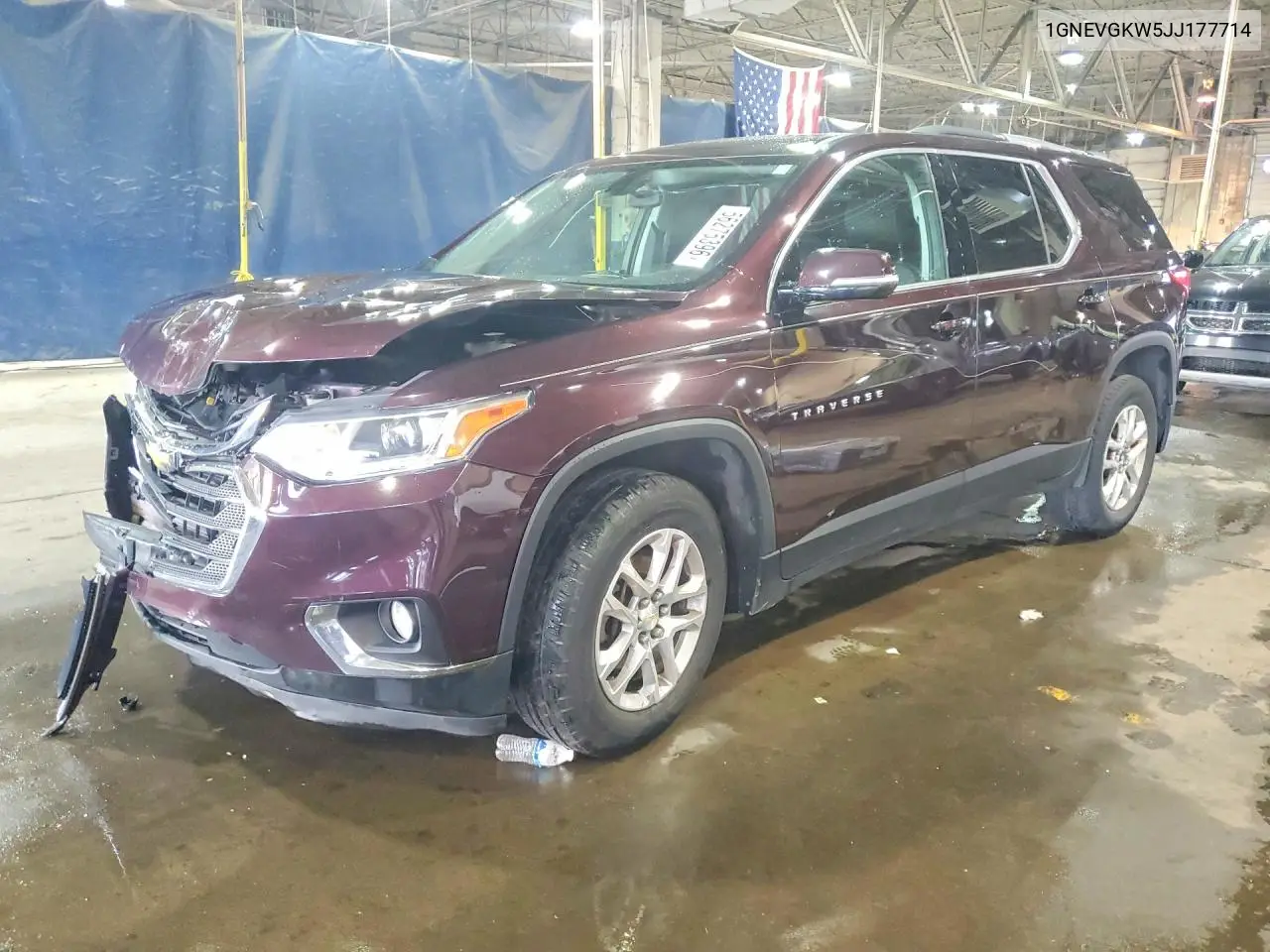 2018 Chevrolet Traverse Lt VIN: 1GNEVGKW5JJ177714 Lot: 56275396