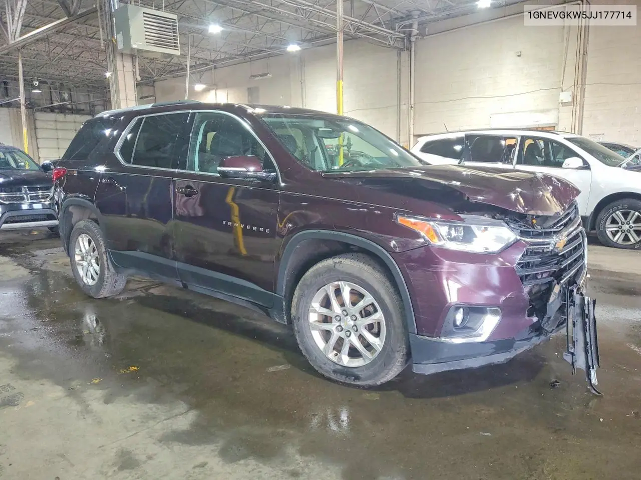 2018 Chevrolet Traverse Lt VIN: 1GNEVGKW5JJ177714 Lot: 56275396