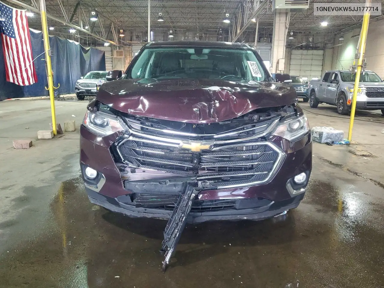 2018 Chevrolet Traverse Lt VIN: 1GNEVGKW5JJ177714 Lot: 56275396