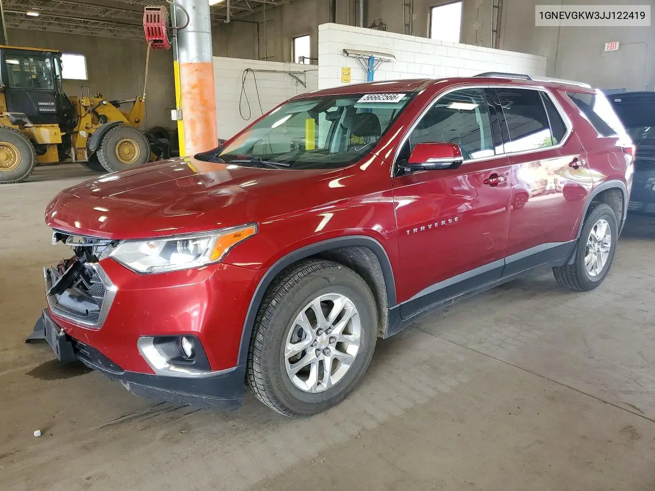 2018 Chevrolet Traverse Lt VIN: 1GNEVGKW3JJ122419 Lot: 56662566