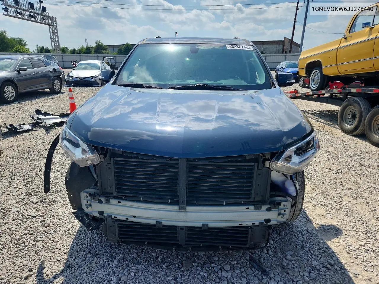 2018 Chevrolet Traverse Lt VIN: 1GNEVGKW6JJ278440 Lot: 59338746