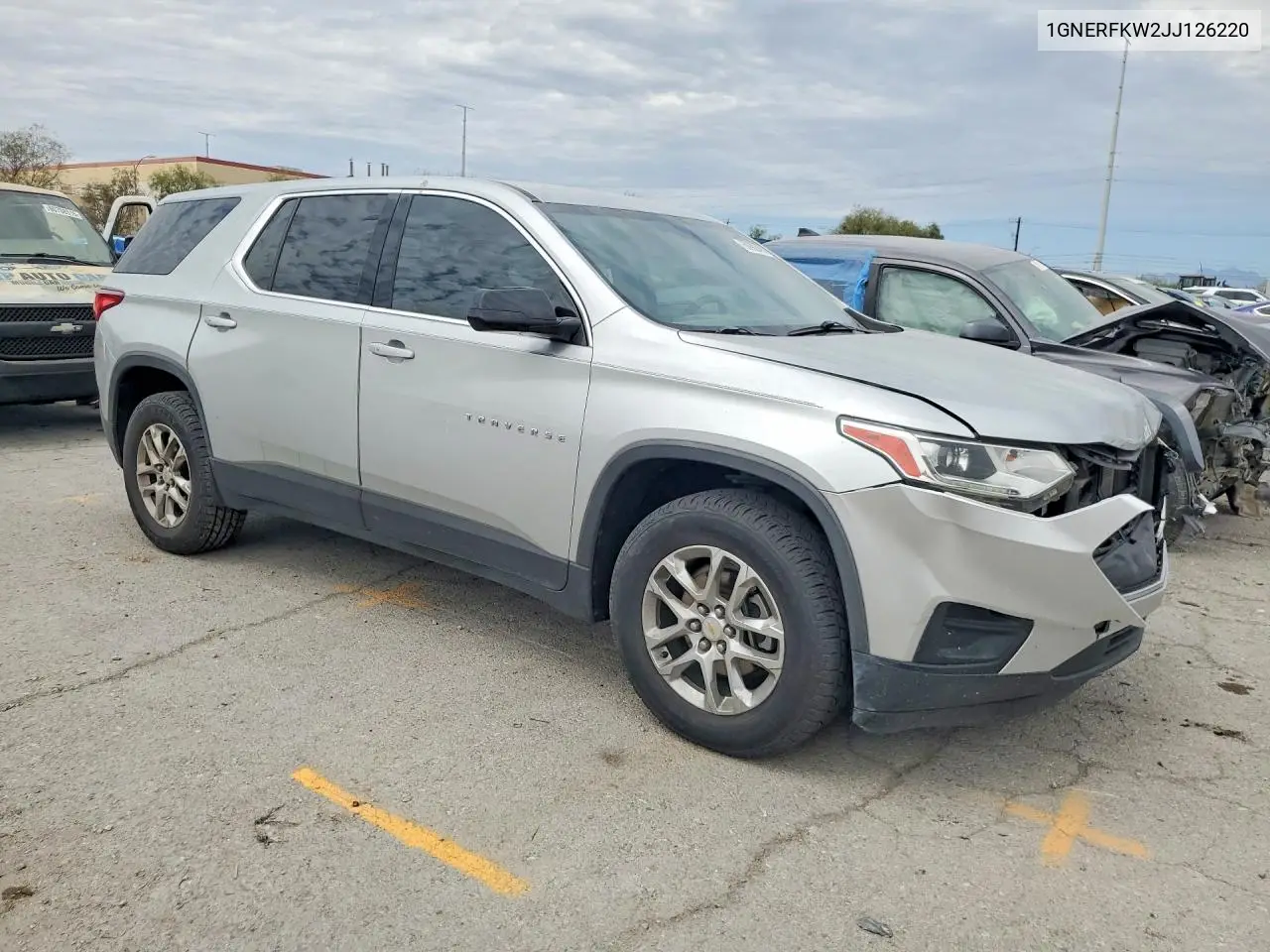 2018 Chevrolet Traverse Ls VIN: 1GNERFKW2JJ126220 Lot: 60892496