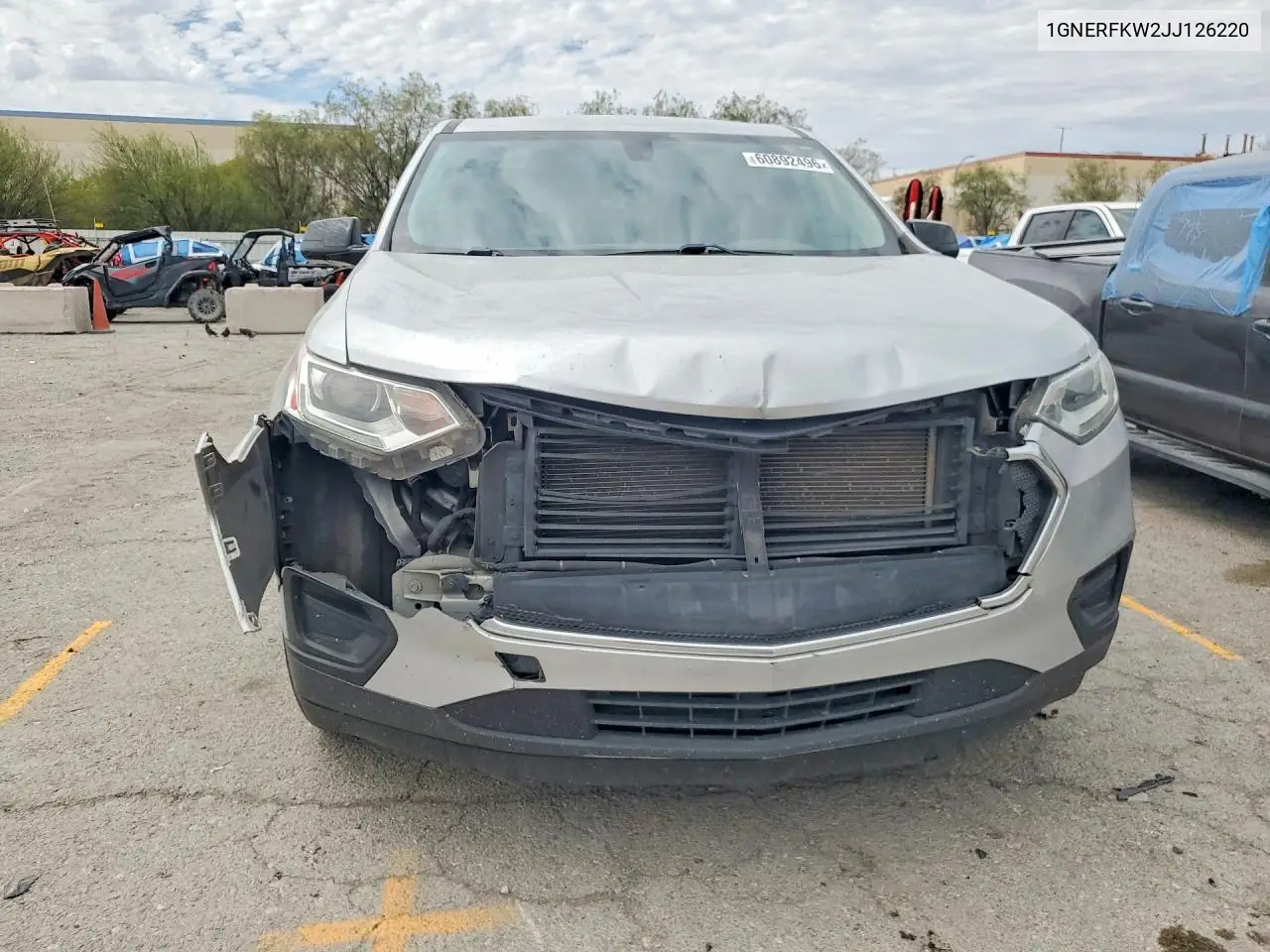 2018 Chevrolet Traverse Ls VIN: 1GNERFKW2JJ126220 Lot: 60892496