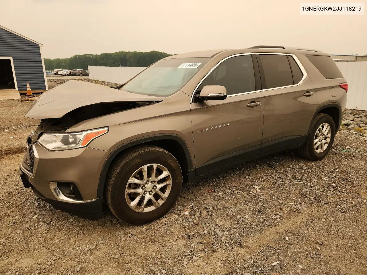 2018 Chevrolet Traverse Lt VIN: 1GNERGKW2JJ118219 Lot: 61114696