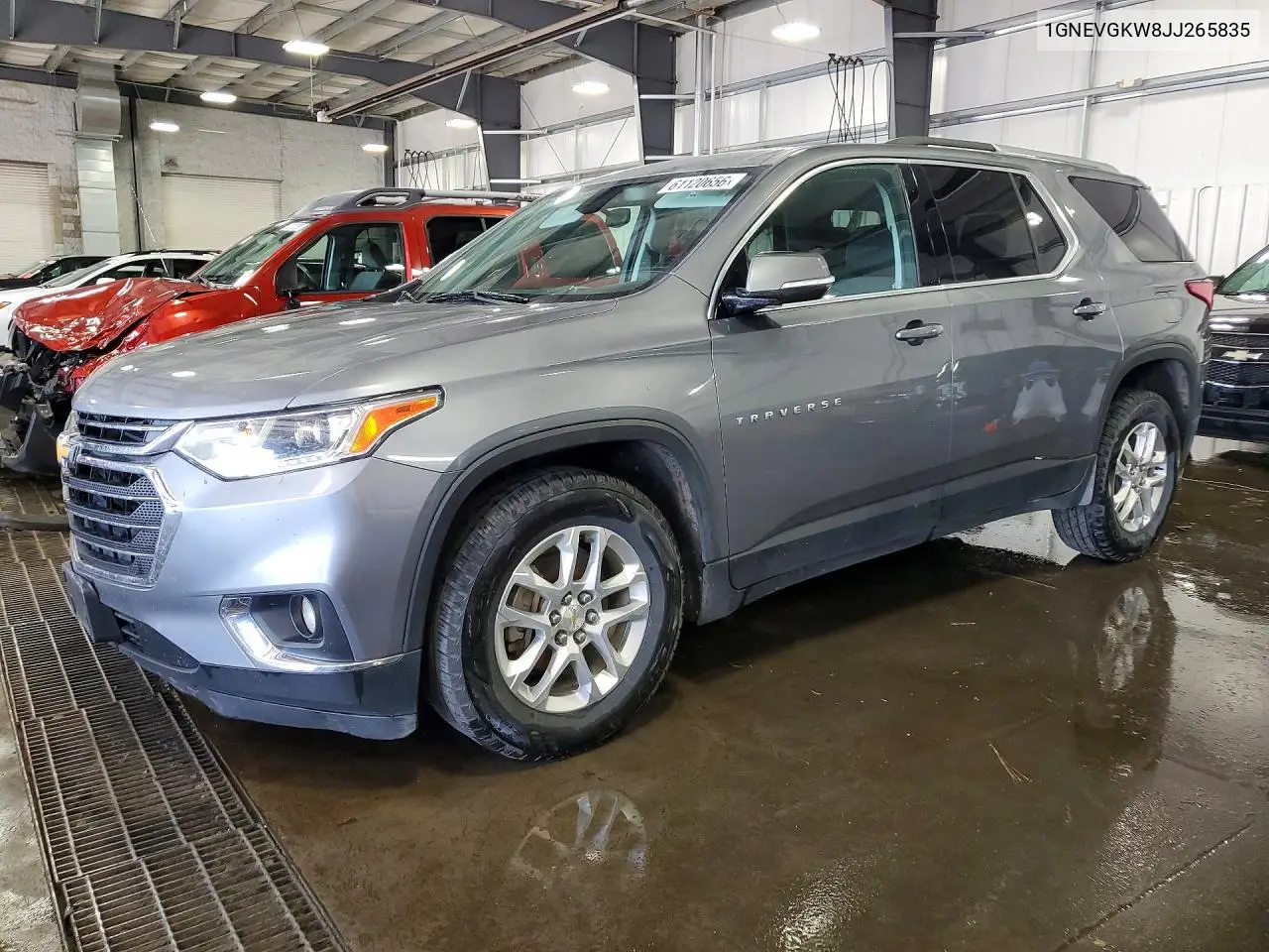 2018 Chevrolet Traverse Lt VIN: 1GNEVGKW8JJ265835 Lot: 61120656