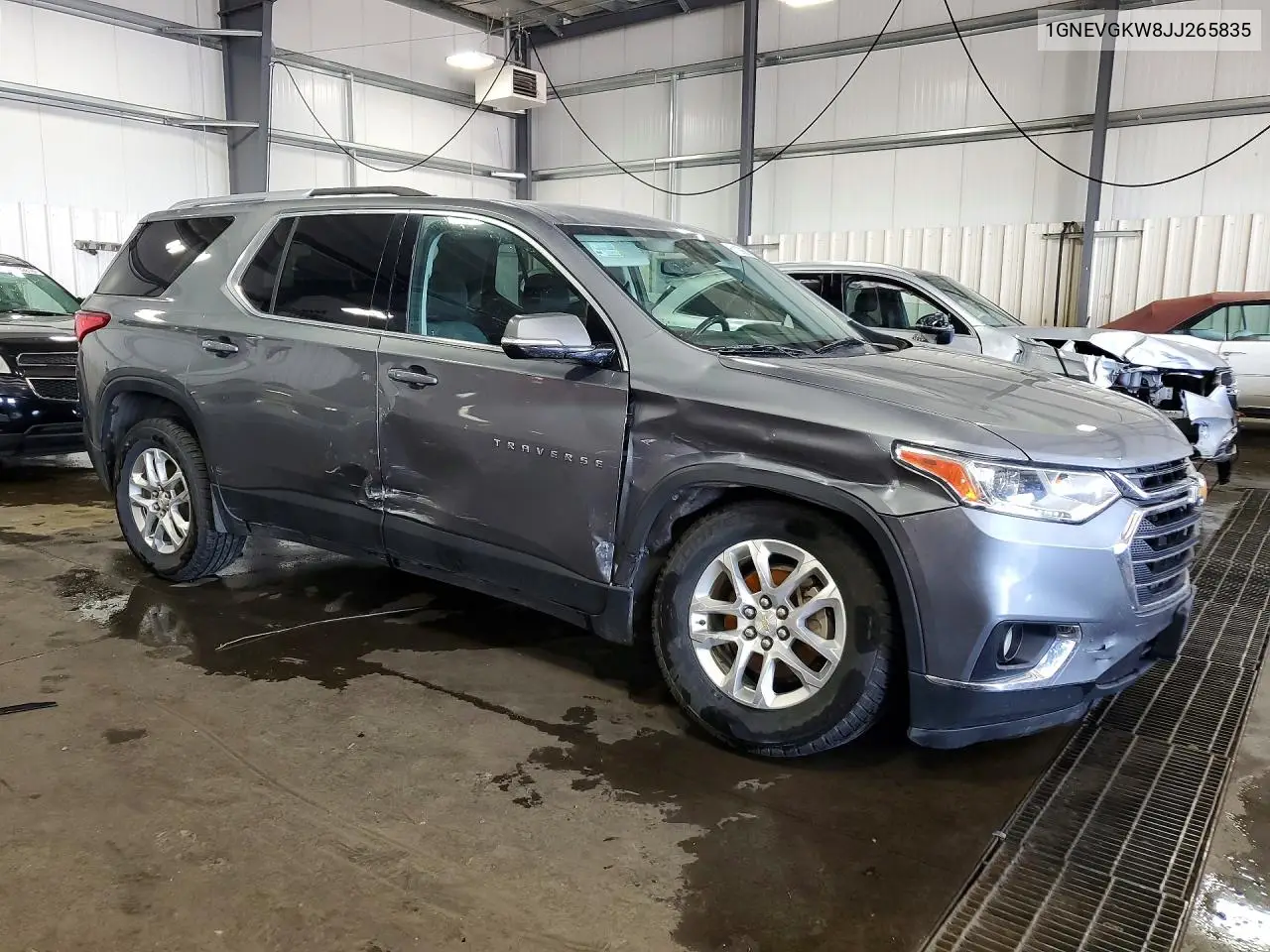 2018 Chevrolet Traverse Lt VIN: 1GNEVGKW8JJ265835 Lot: 61120656