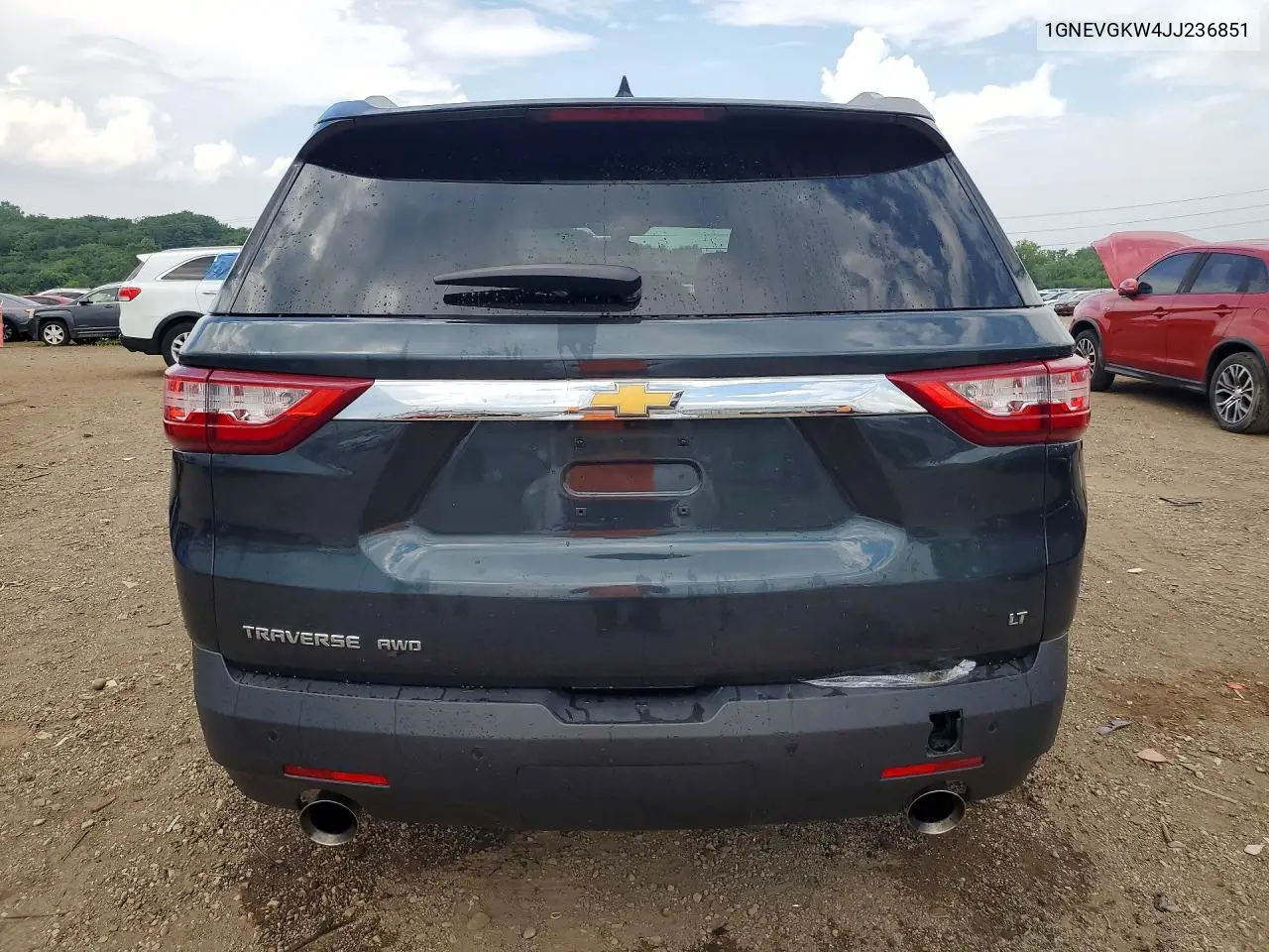2018 Chevrolet Traverse Lt VIN: 1GNEVGKW4JJ236851 Lot: 61214946