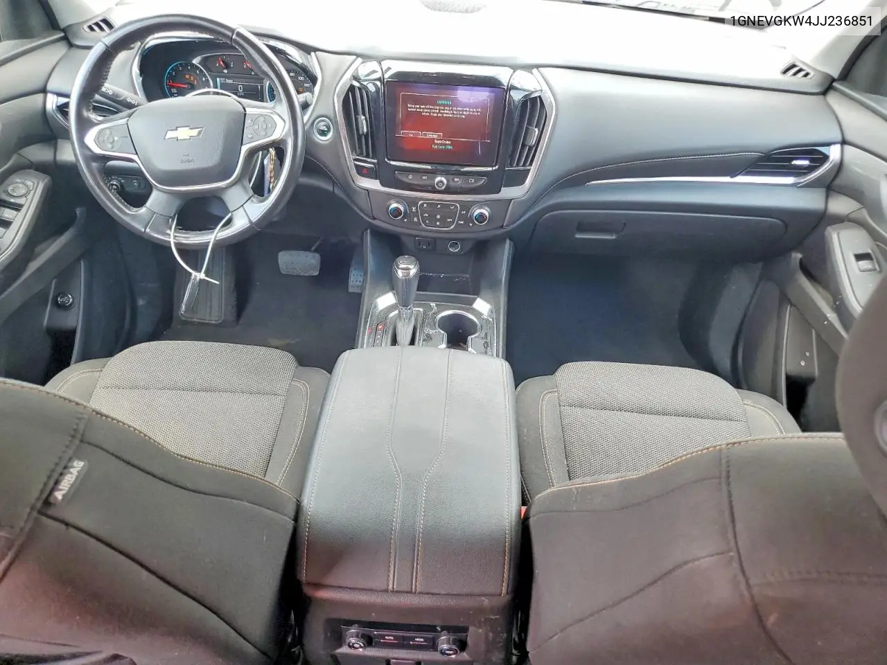 2018 Chevrolet Traverse Lt VIN: 1GNEVGKW4JJ236851 Lot: 61214946