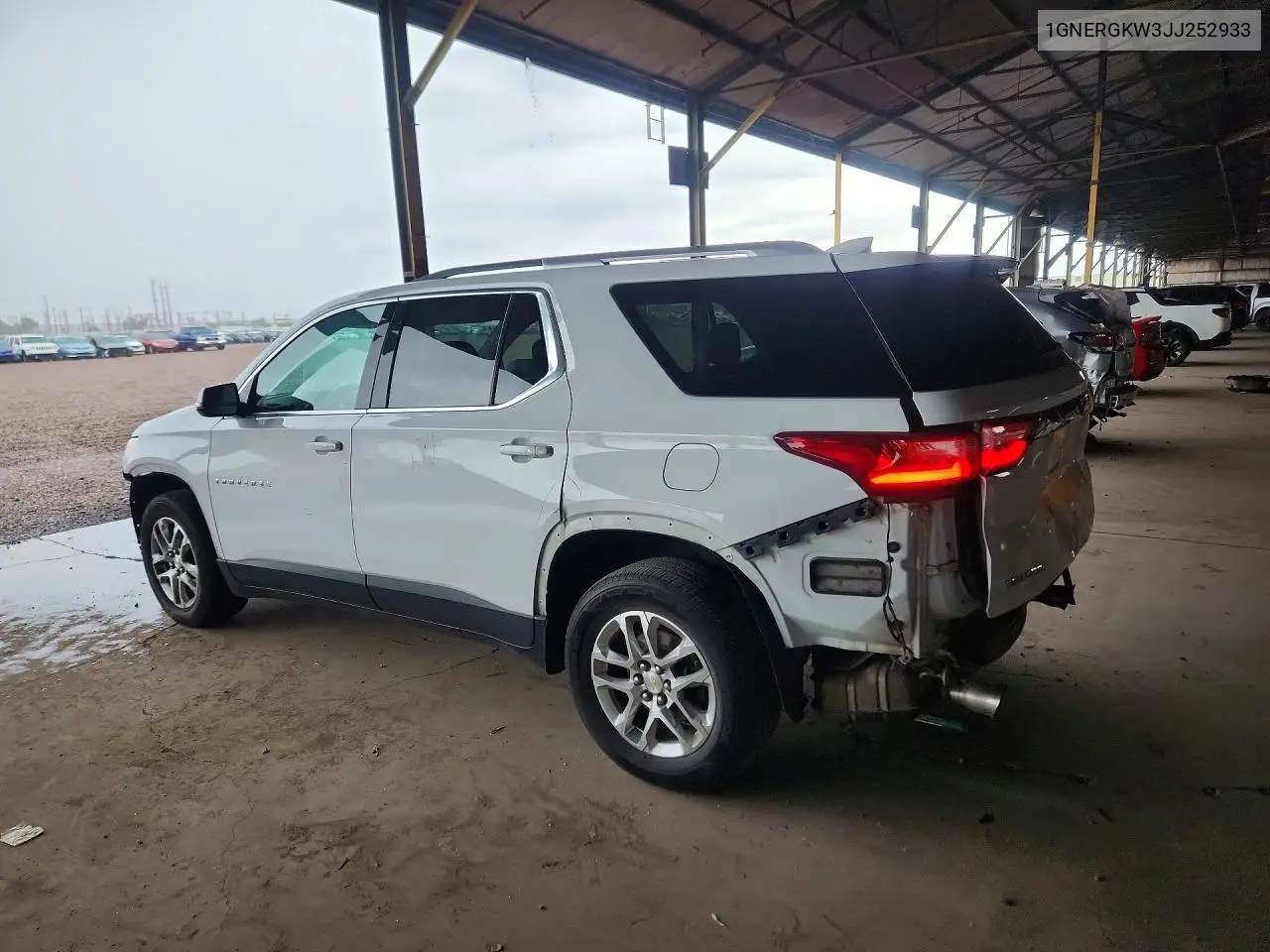 2018 Chevrolet Traverse Lt VIN: 1GNERGKW3JJ252933 Lot: 61521306
