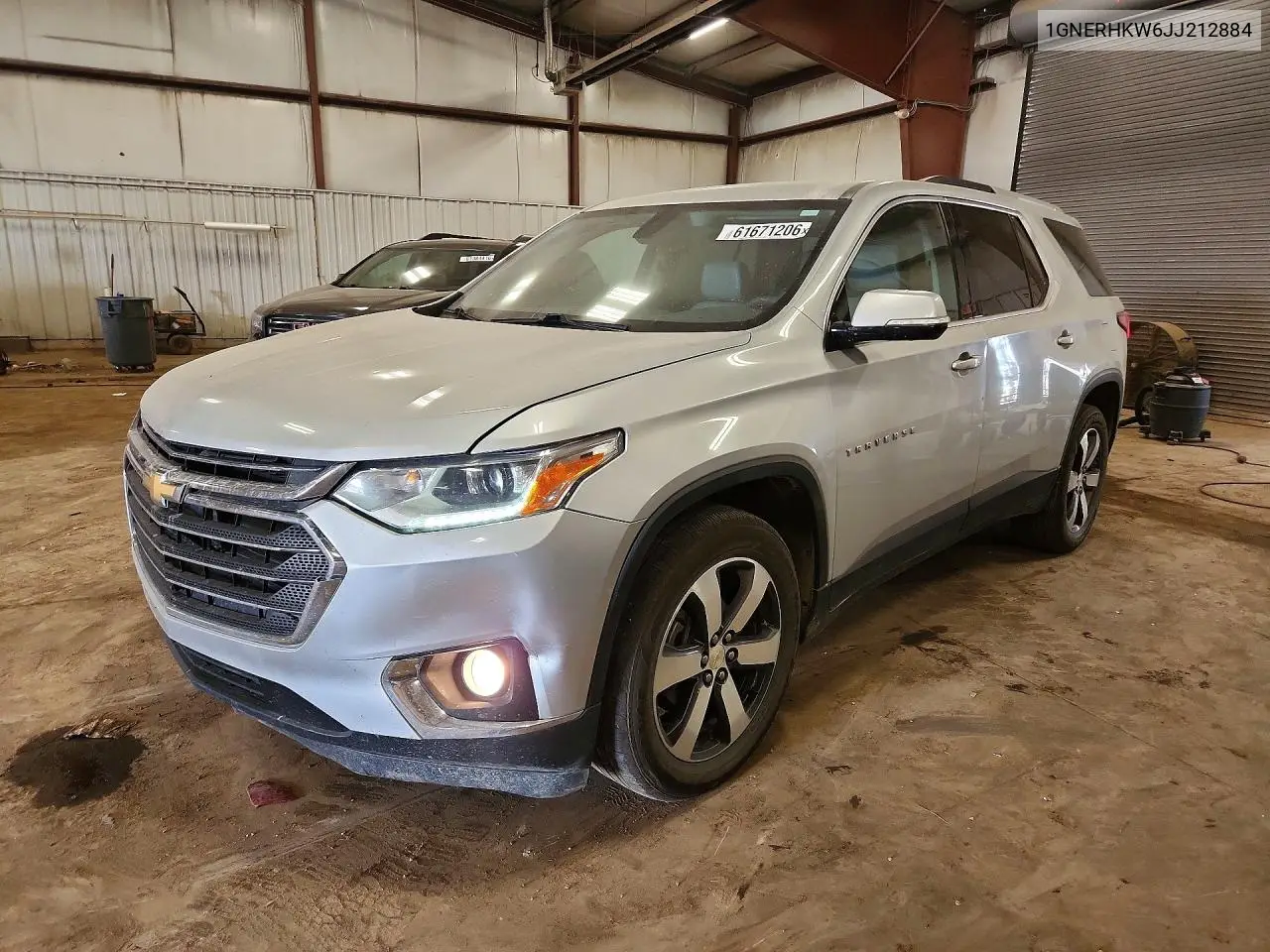2018 Chevrolet Traverse Lt VIN: 1GNERHKW6JJ212884 Lot: 61671206
