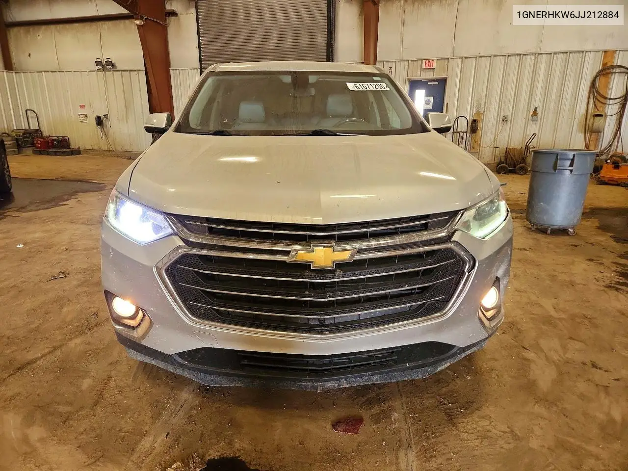 2018 Chevrolet Traverse Lt VIN: 1GNERHKW6JJ212884 Lot: 61671206