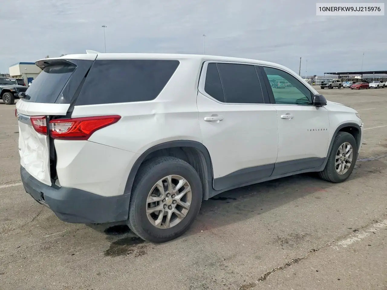 2018 Chevrolet Traverse Ls VIN: 1GNERFKW9JJ215976 Lot: 61959896