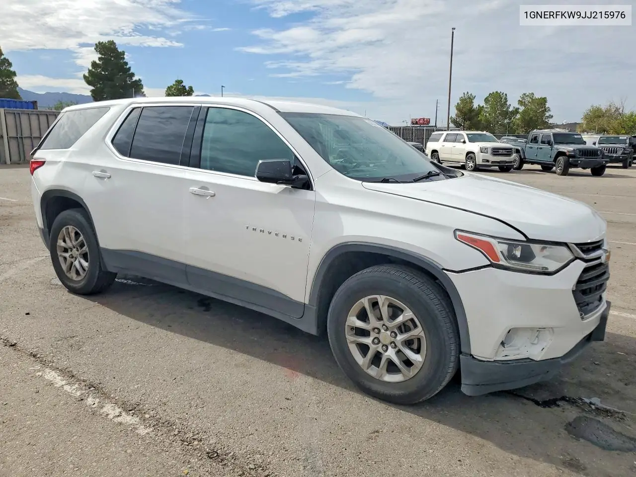 2018 Chevrolet Traverse Ls VIN: 1GNERFKW9JJ215976 Lot: 61959896