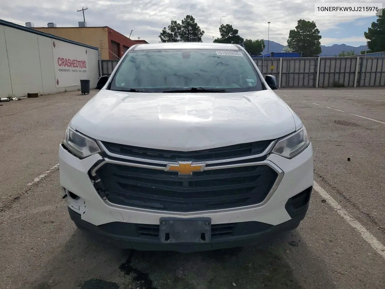 2018 Chevrolet Traverse Ls VIN: 1GNERFKW9JJ215976 Lot: 61959896