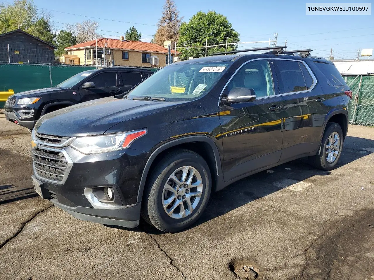 2018 Chevrolet Traverse Lt VIN: 1GNEVGKW5JJ100597 Lot: 61980016