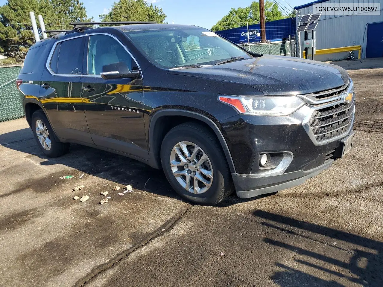 2018 Chevrolet Traverse Lt VIN: 1GNEVGKW5JJ100597 Lot: 61980016