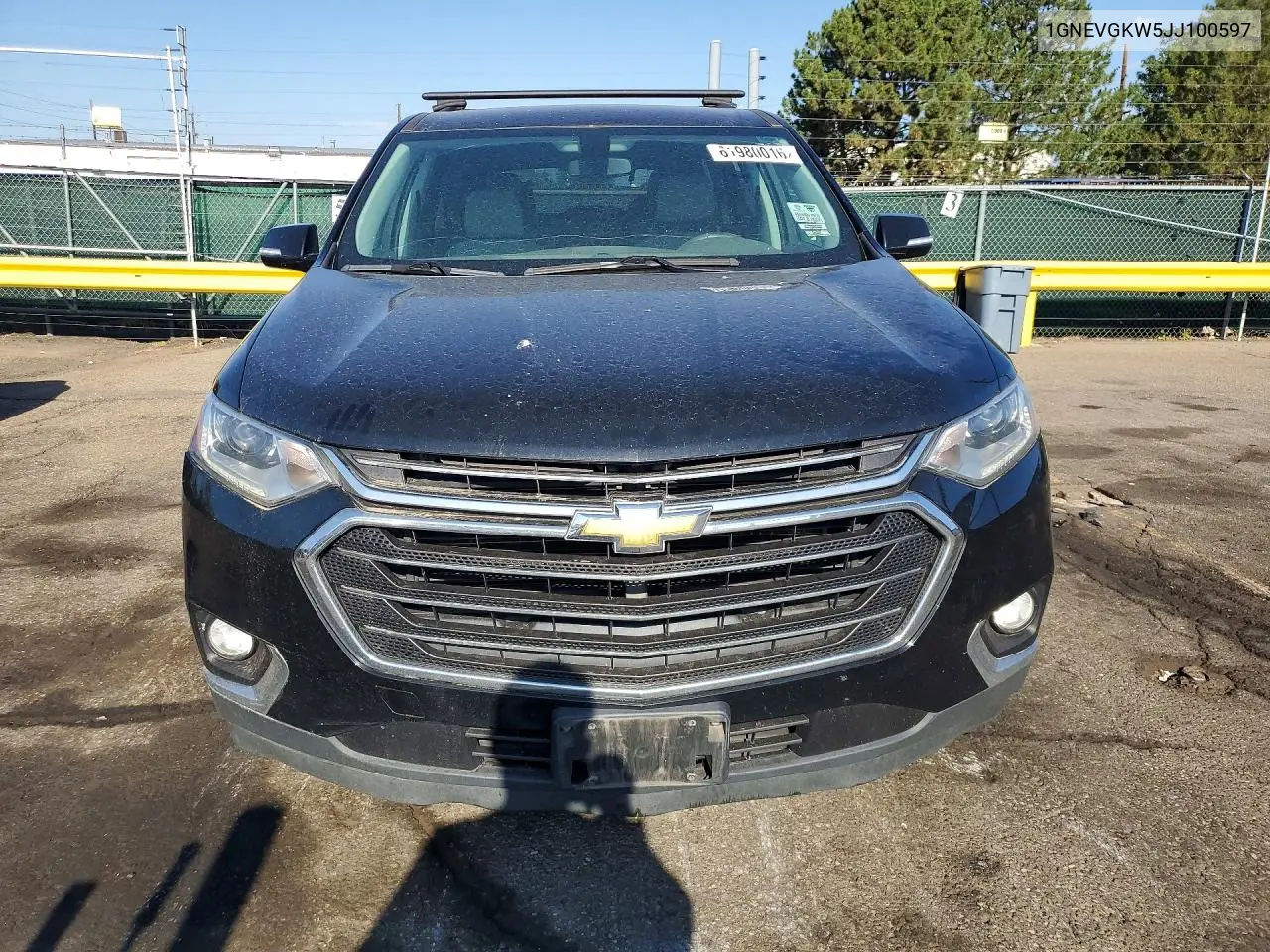 2018 Chevrolet Traverse Lt VIN: 1GNEVGKW5JJ100597 Lot: 61980016