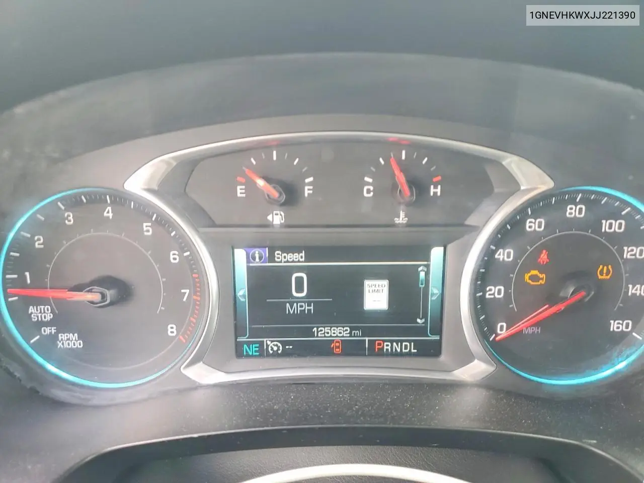 2018 Chevrolet Traverse Lt VIN: 1GNEVHKWXJJ221390 Lot: 62324836