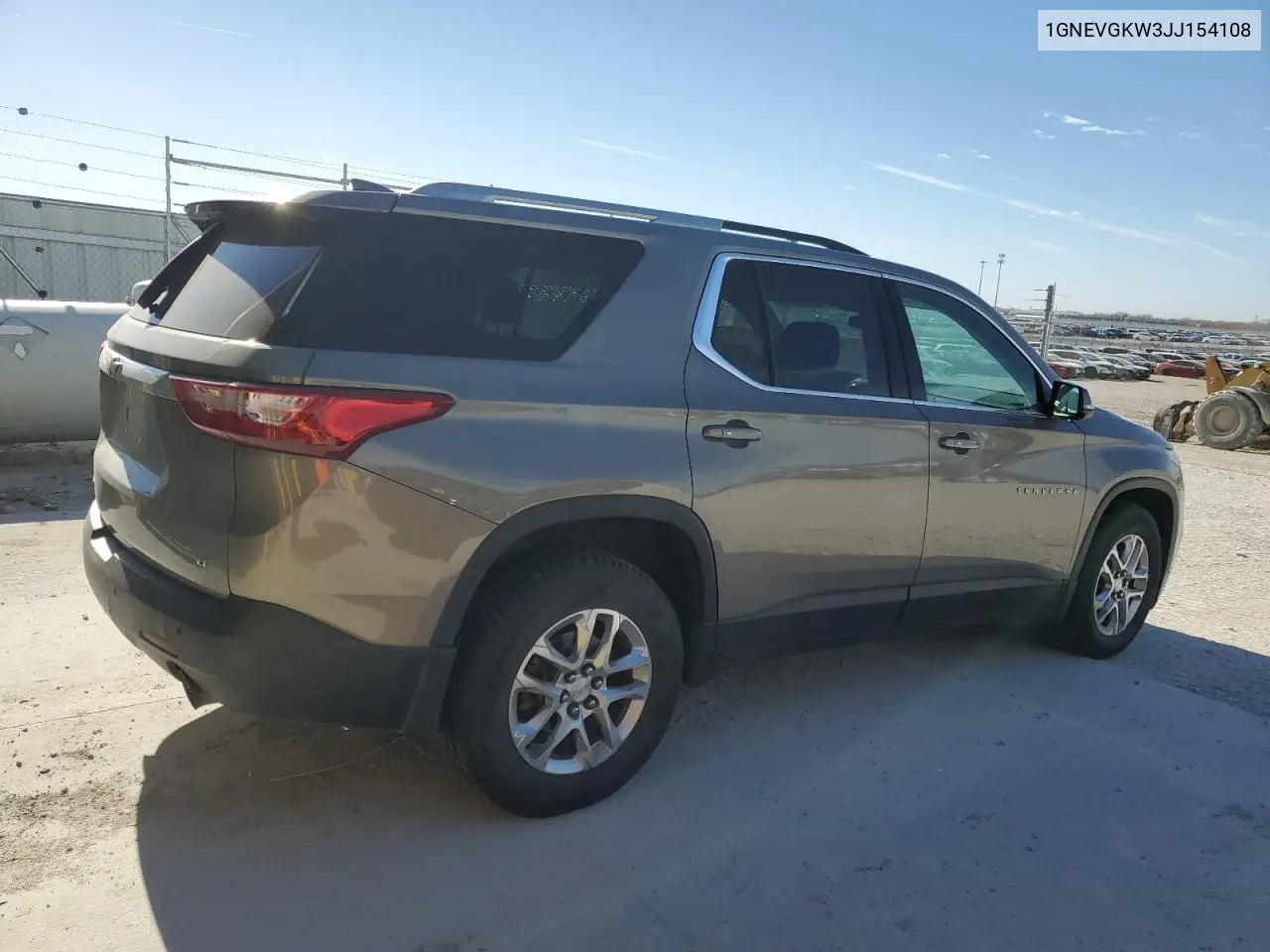 1GNEVGKW3JJ154108 2018 Chevrolet Traverse Lt