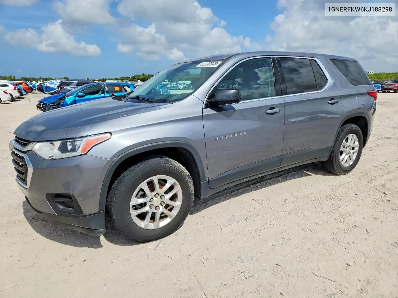 1GNERFKW6KJ188298 2019 Chevrolet Traverse Ls