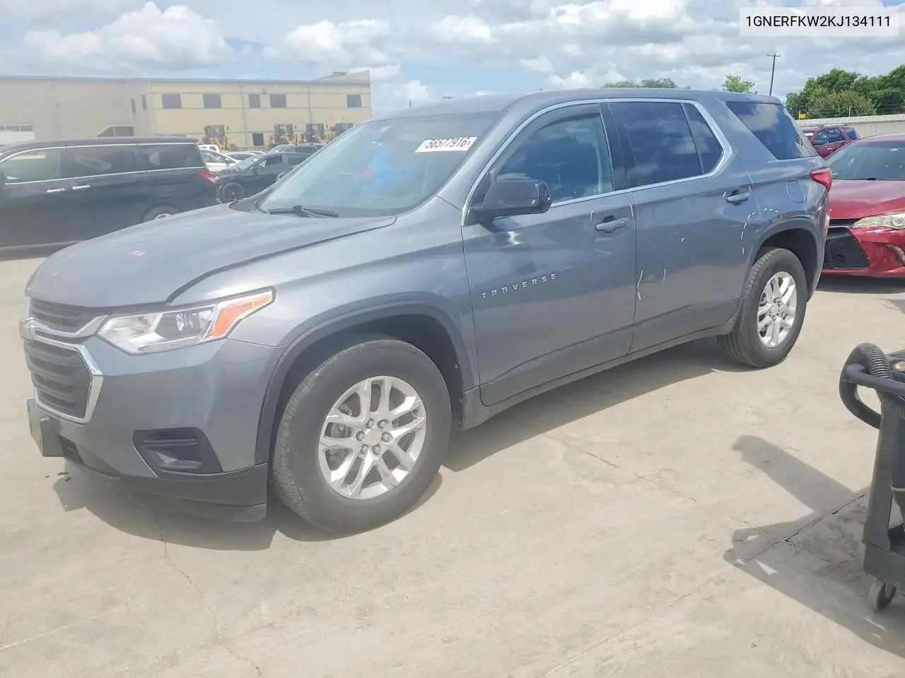2019 Chevrolet Traverse Ls VIN: 1GNERFKW2KJ134111 Lot: 56577916
