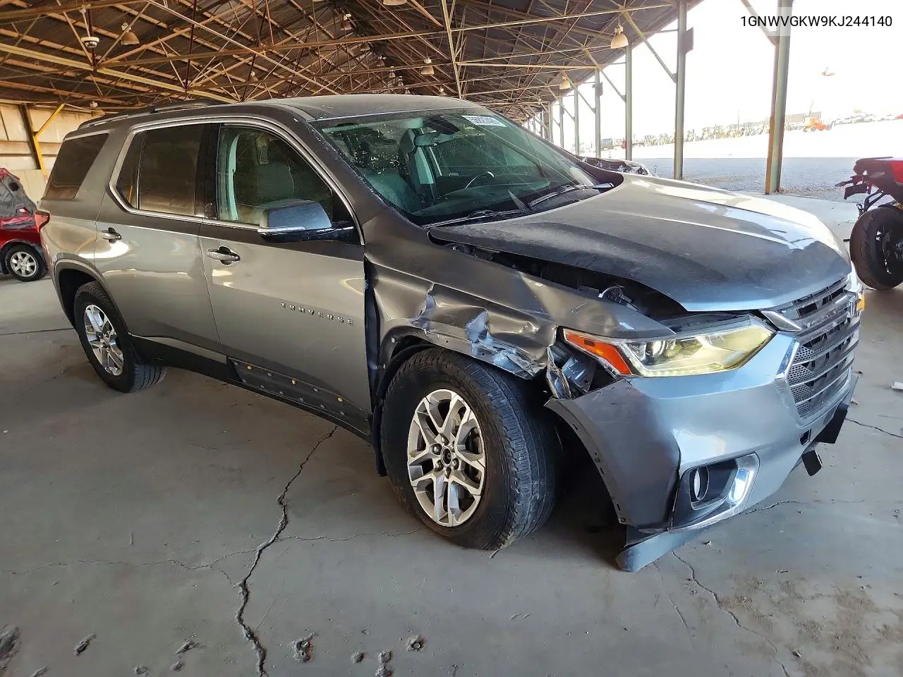 2019 Chevrolet Traverse Lt VIN: 1GNEVGKW9KJ244140 Lot: 56827426