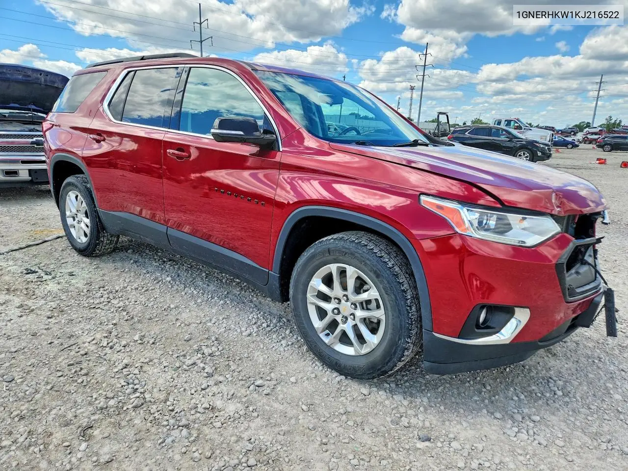 2019 Chevrolet Traverse Lt VIN: 1GNERHKW1KJ216522 Lot: 57507576