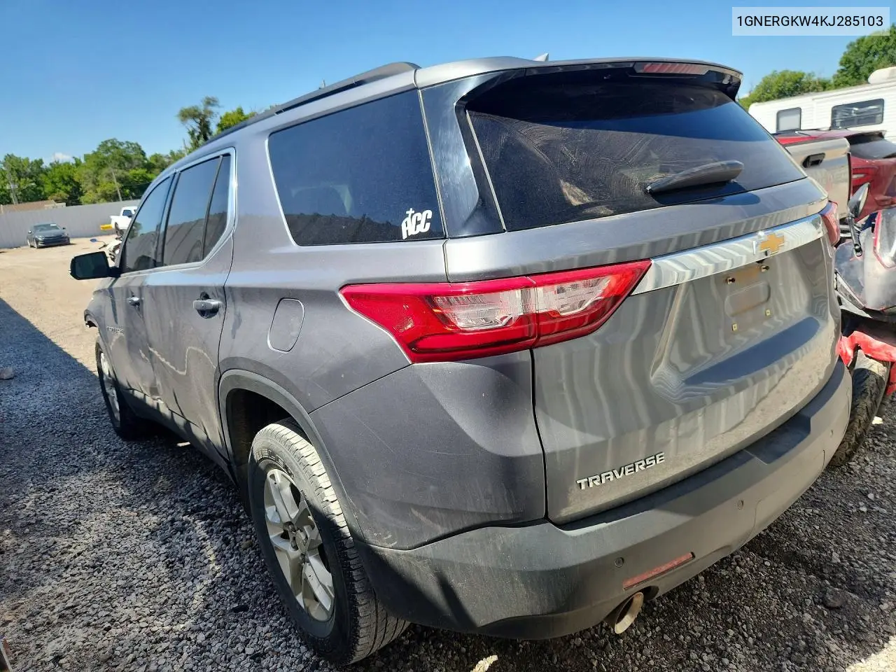 2019 Chevrolet Traverse Lt VIN: 1GNERGKW4KJ285103 Lot: 60633796