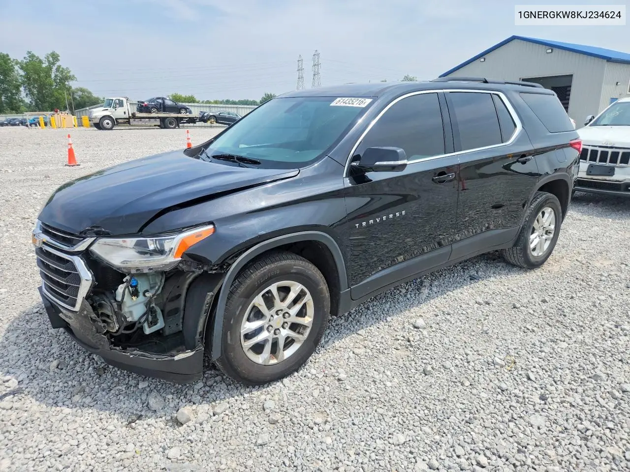 2019 Chevrolet Traverse Lt VIN: 1GNERGKW8KJ234624 Lot: 61435216