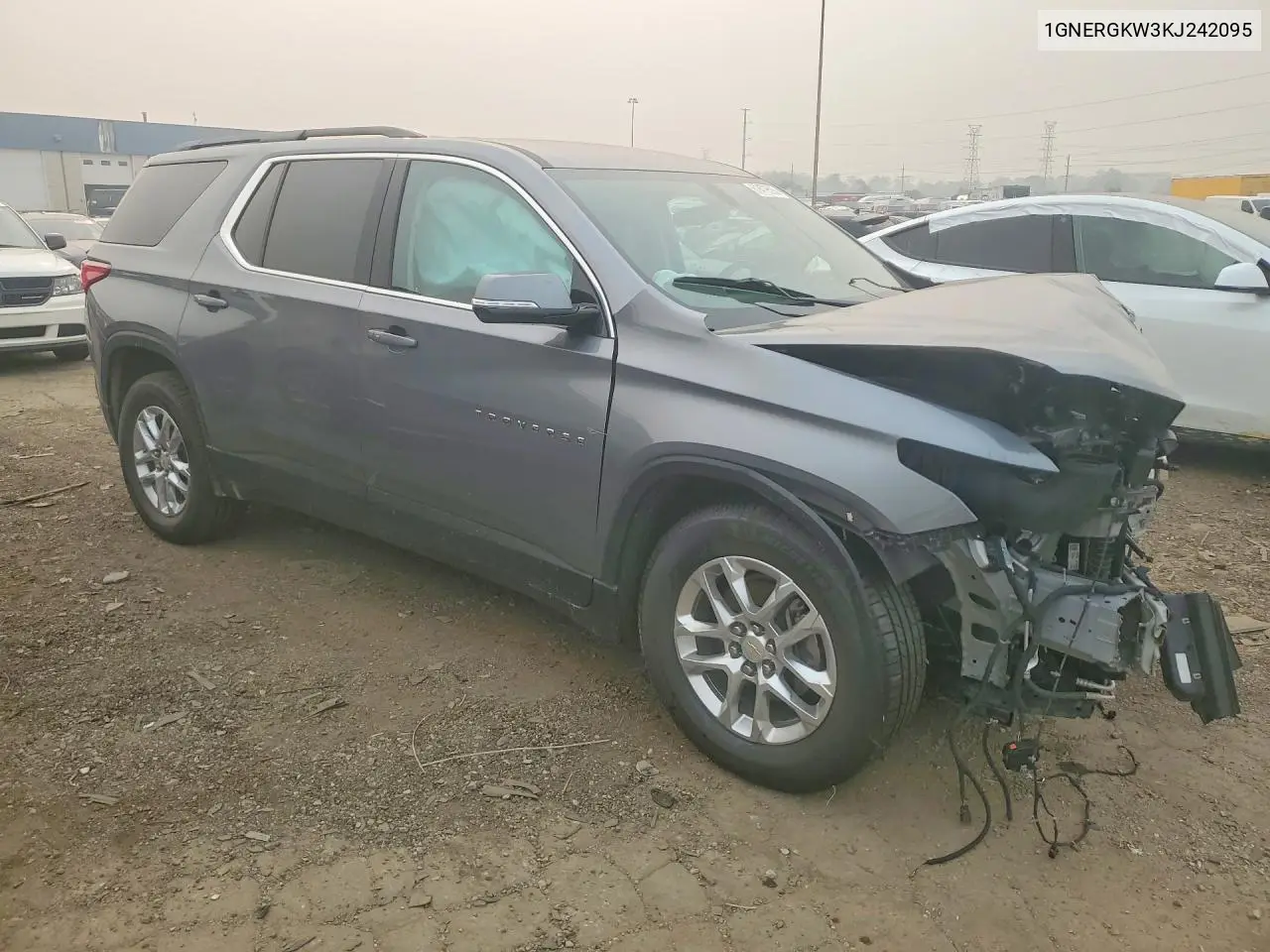2019 Chevrolet Traverse Lt VIN: 1GNERGKW3KJ242095 Lot: 61479596