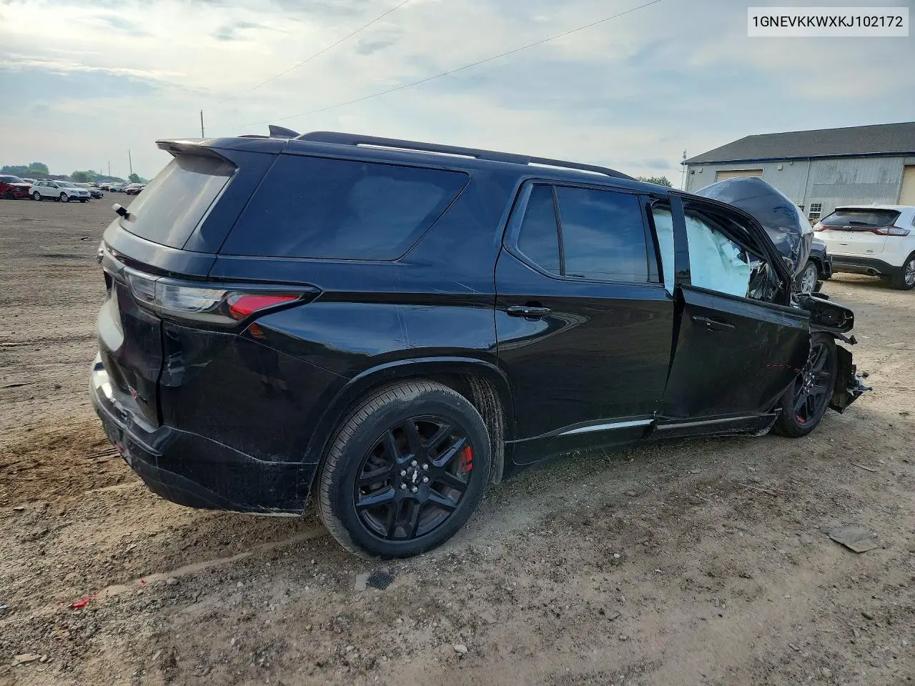 2019 Chevrolet Traverse Premier VIN: 1GNEVKKWXKJ102172 Lot: 61510606
