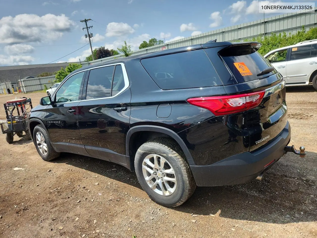 2019 Chevrolet Traverse Ls VIN: 1GNERFKW4KJ133526 Lot: 61763536