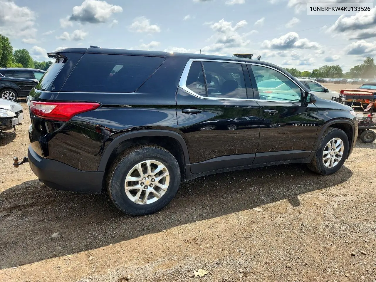 2019 Chevrolet Traverse Ls VIN: 1GNERFKW4KJ133526 Lot: 61763536