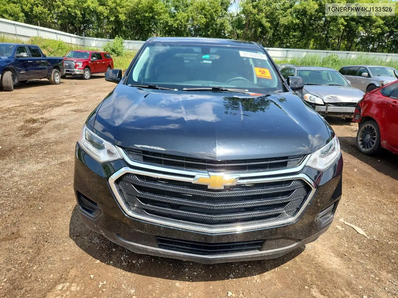 2019 Chevrolet Traverse Ls VIN: 1GNERFKW4KJ133526 Lot: 61763536