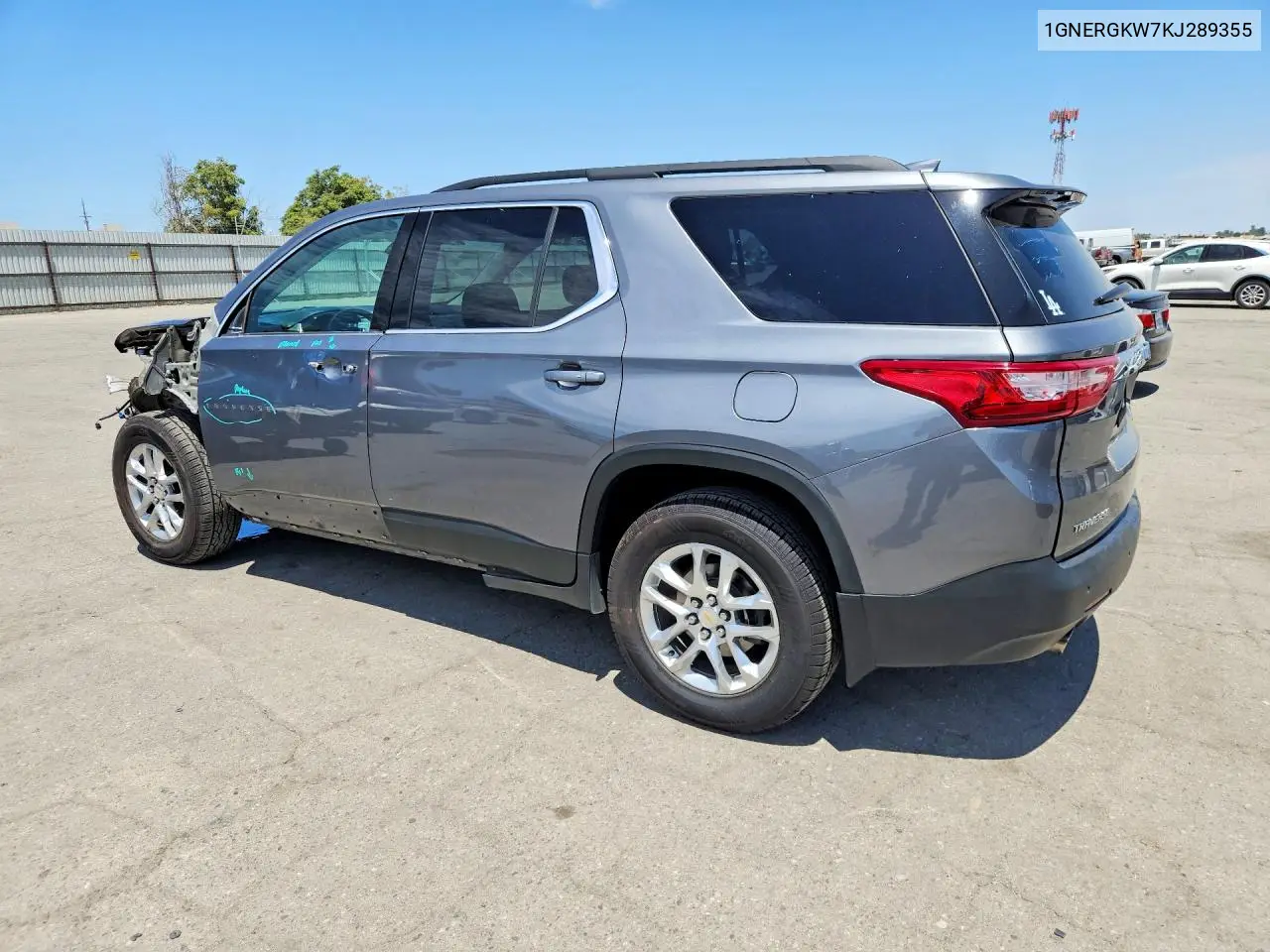 2019 Chevrolet Traverse Lt VIN: 1GNERGKW7KJ289355 Lot: 61815016