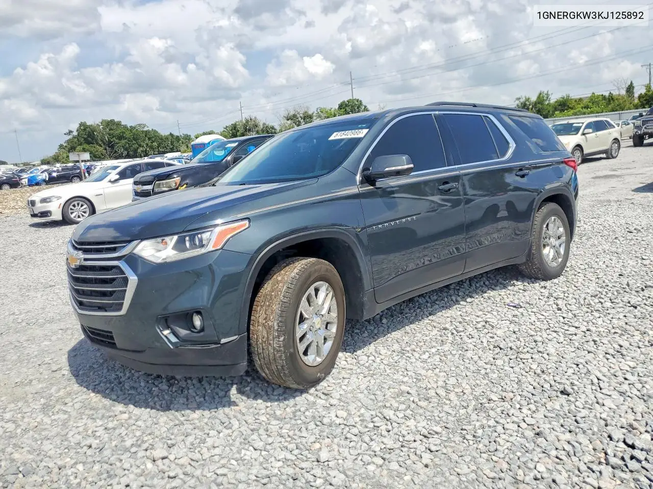 2019 Chevrolet Traverse Lt VIN: 1GNERGKW3KJ125892 Lot: 61840986