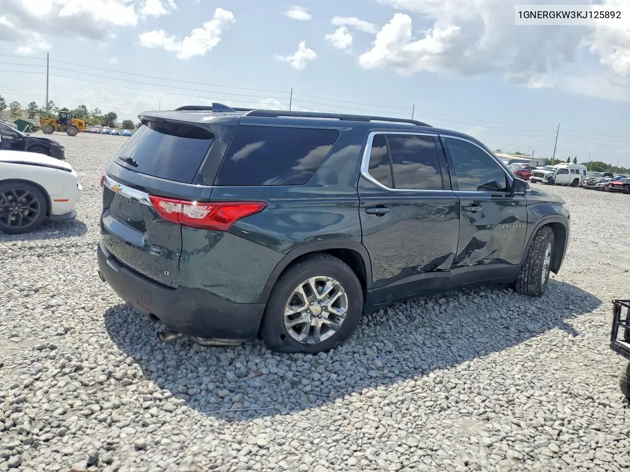 2019 Chevrolet Traverse Lt VIN: 1GNERGKW3KJ125892 Lot: 61840986