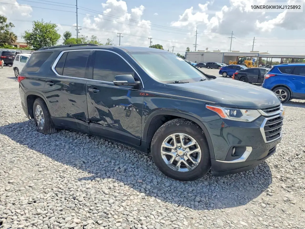 2019 Chevrolet Traverse Lt VIN: 1GNERGKW3KJ125892 Lot: 61840986