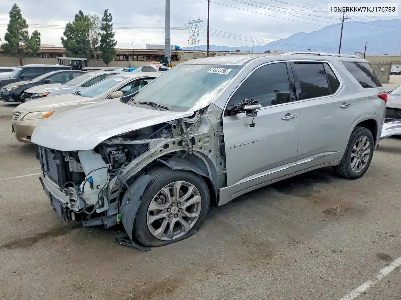 2019 Chevrolet Traverse Premier VIN: 1GNERKKW7KJ176783 Lot: 61964456