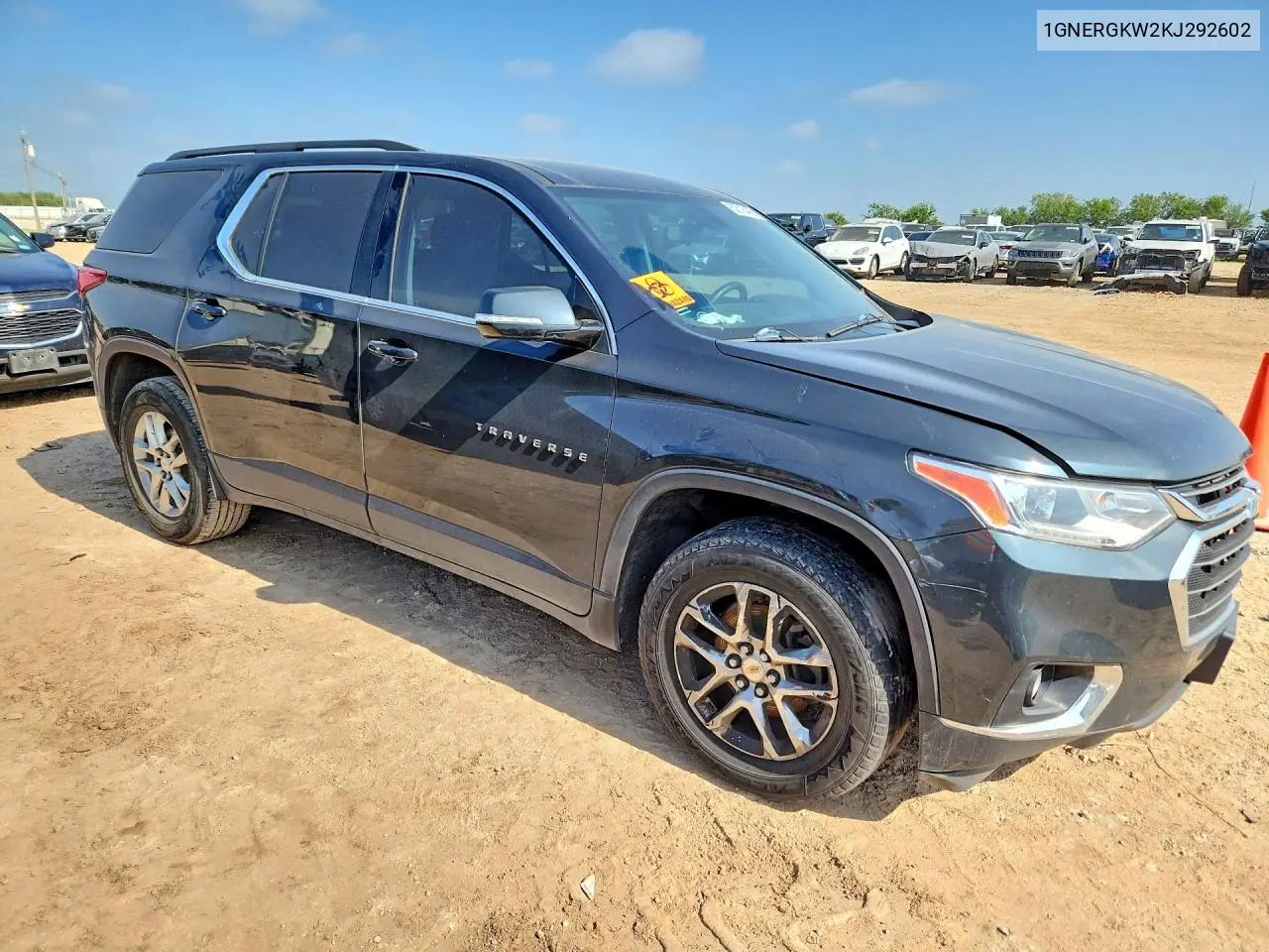 2019 Chevrolet Traverse Lt VIN: 1GNERGKW2KJ292602 Lot: 62016466