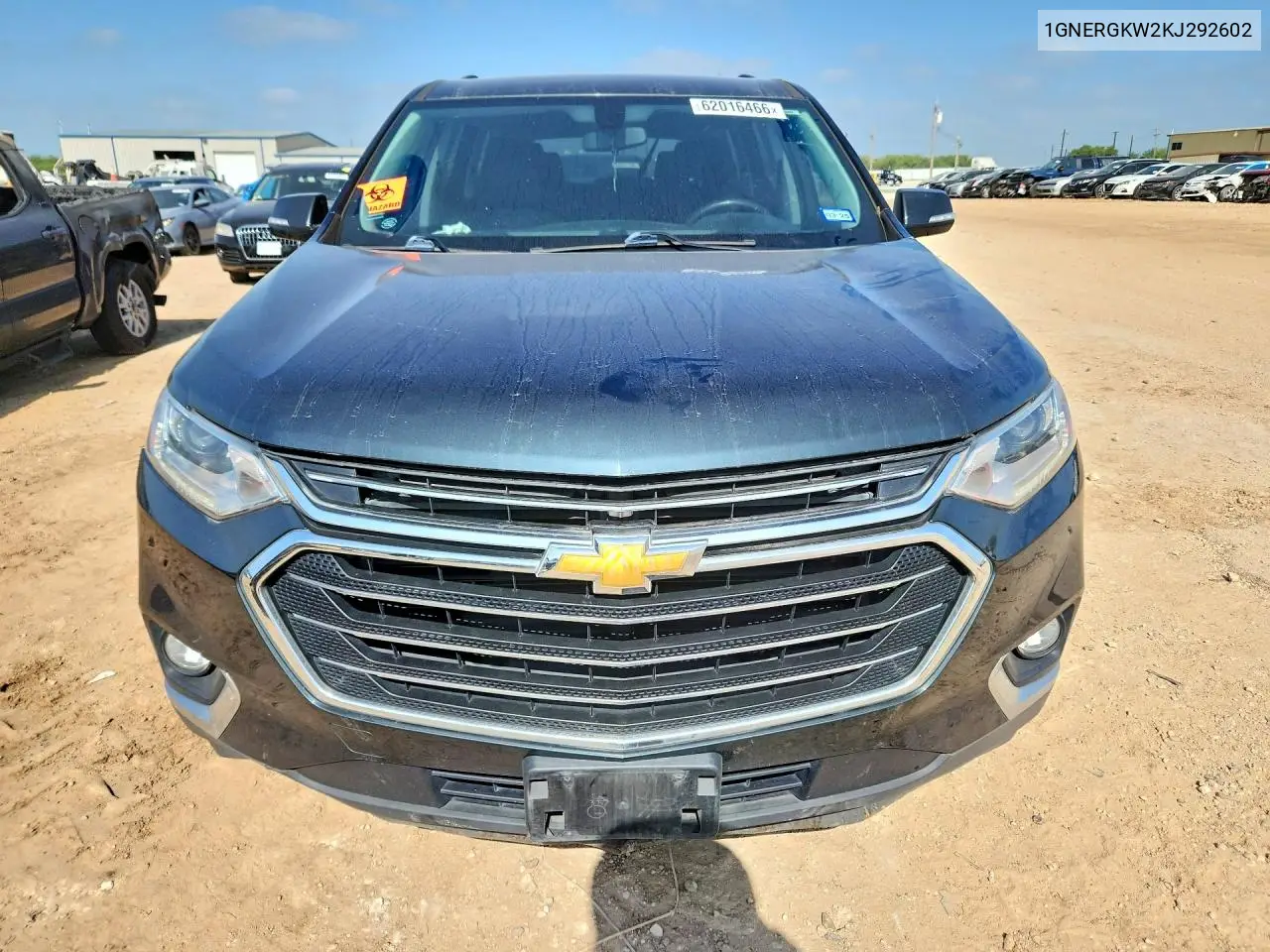 2019 Chevrolet Traverse Lt VIN: 1GNERGKW2KJ292602 Lot: 62016466