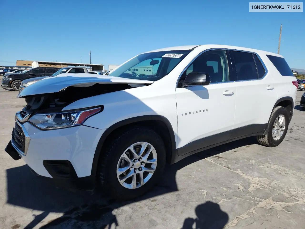 1GNERFKW0KJ171612 2019 Chevrolet Traverse Ls