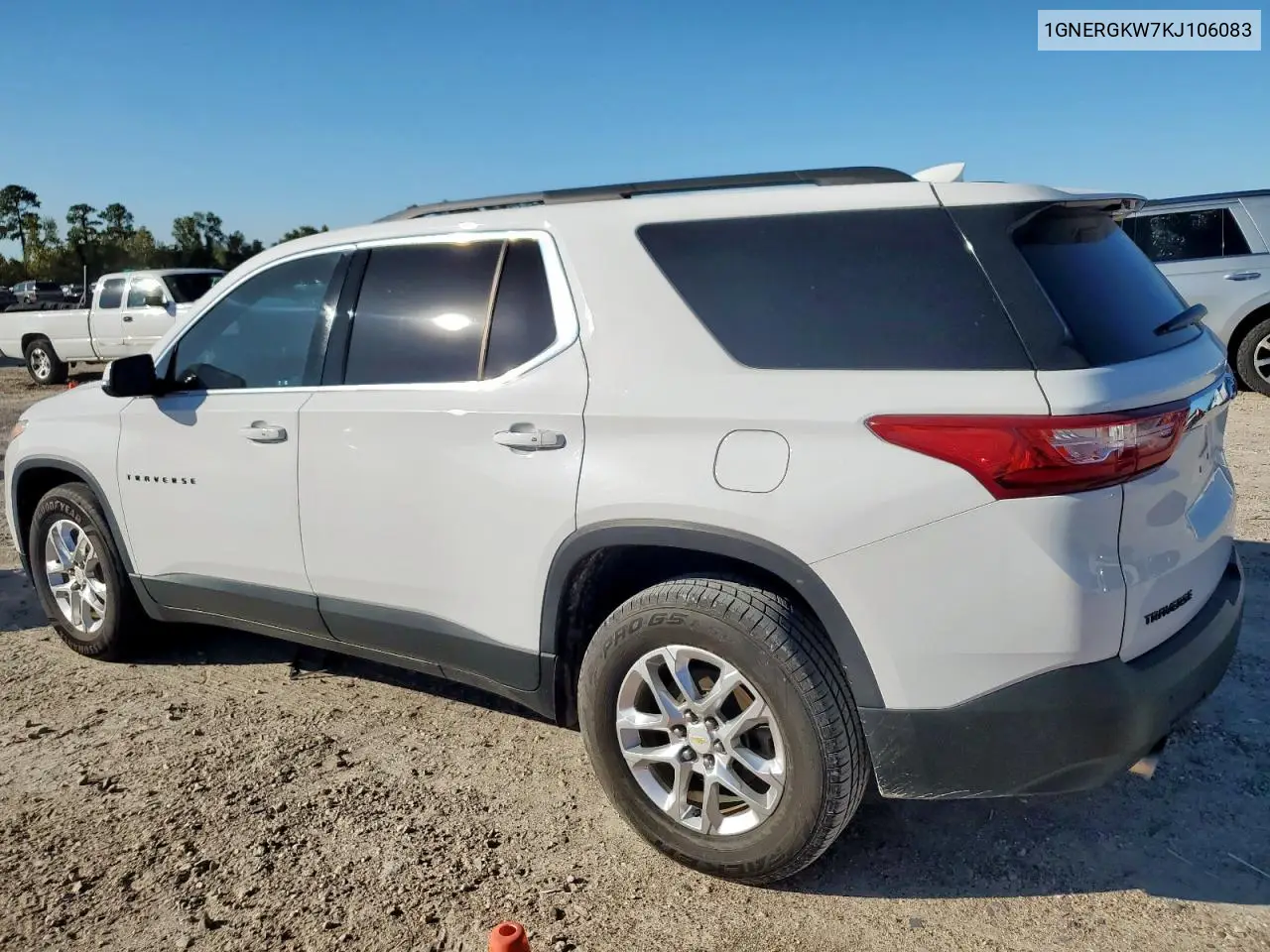 1GNERGKW7KJ106083 2019 Chevrolet Traverse Lt